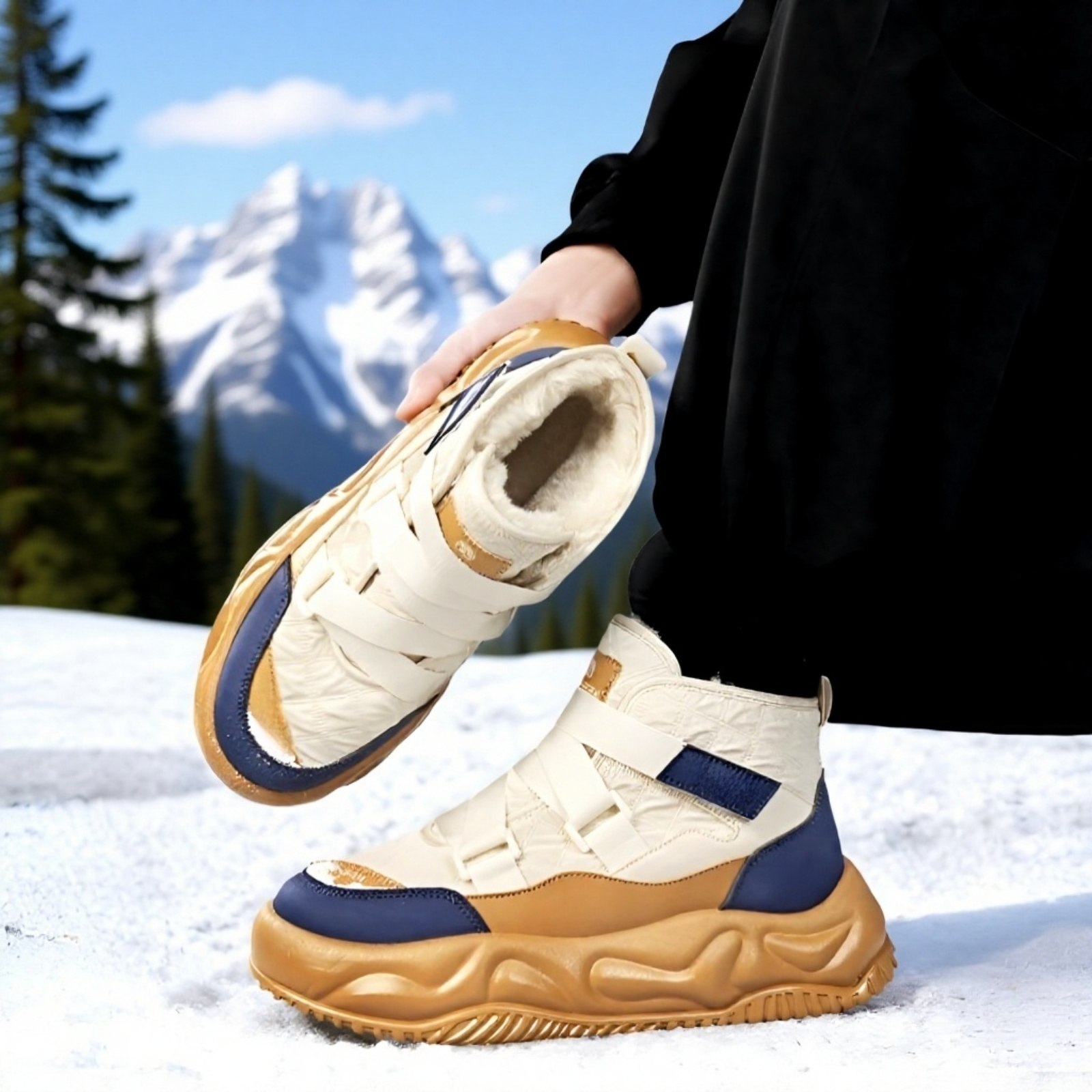 快適な履き心地の暖かいメンズ冬靴