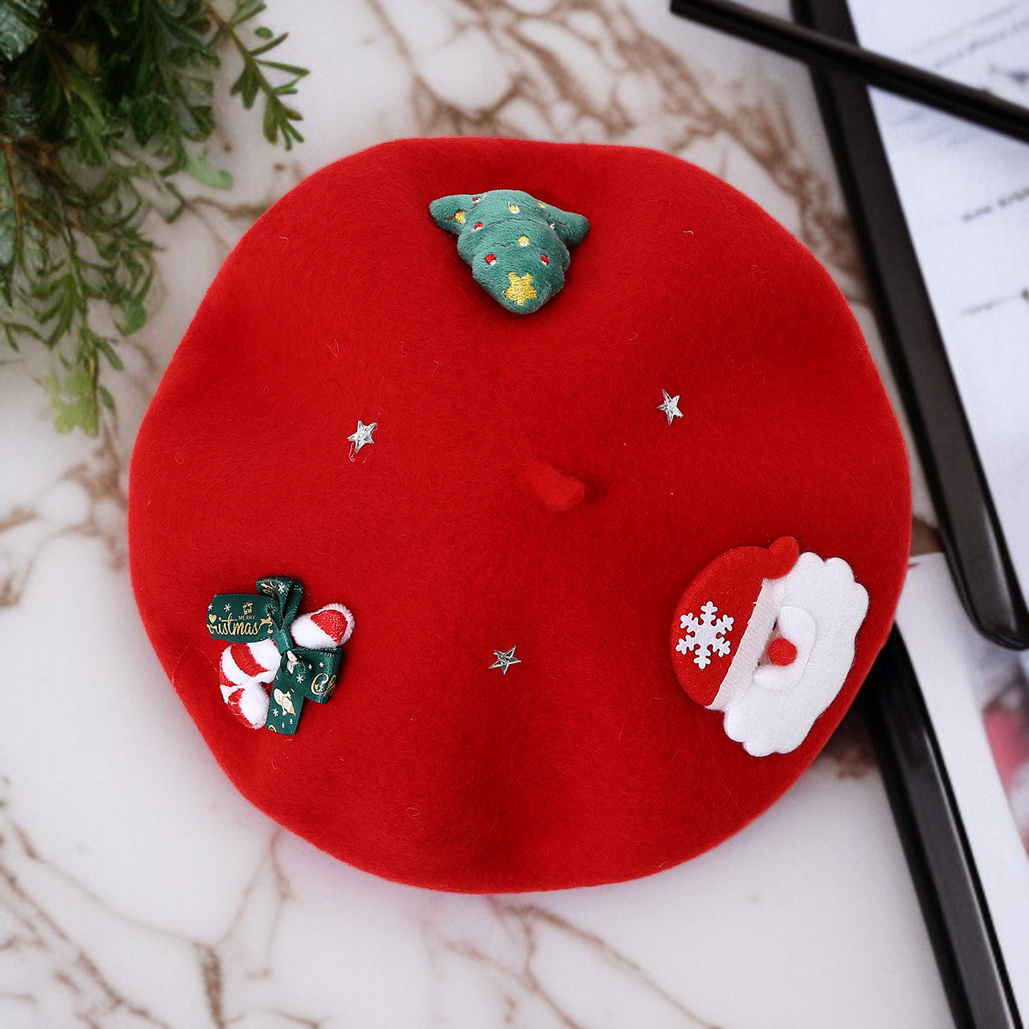 時尚保暖貝雷帽搭配示範