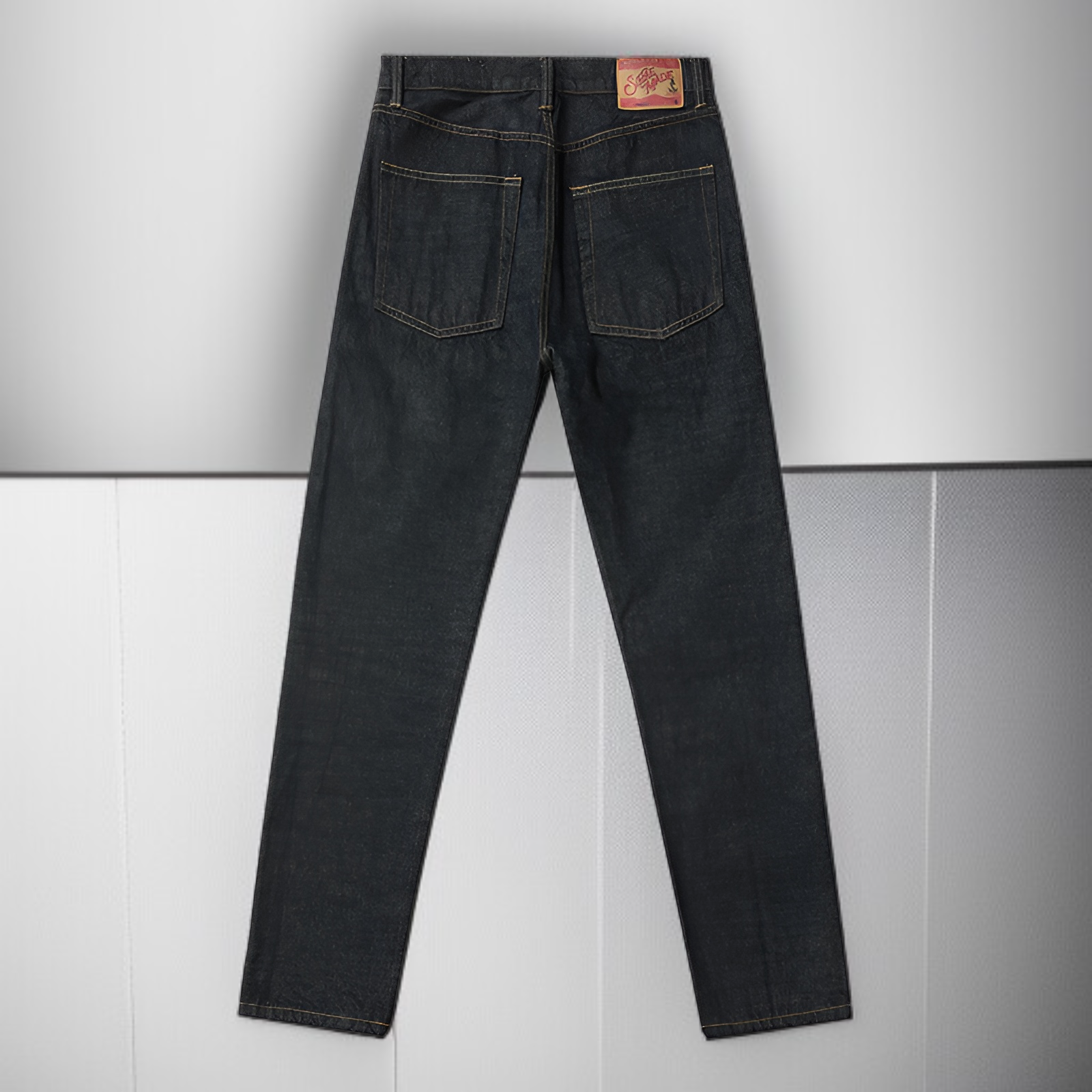 オリジナルカラー スリムフィットメンズデニムパンツ
