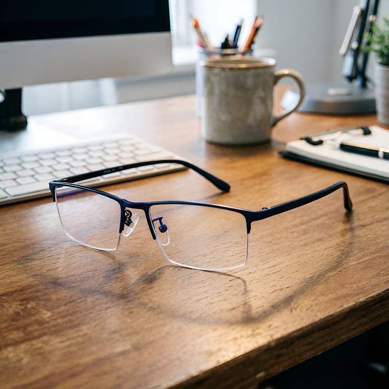 Intelligente, selbsttönende und ultraleichte Herrenbrille mit variablem Fokus