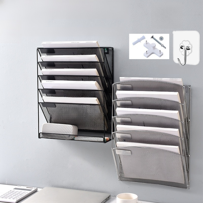Metal Wall Mounted Shelf for Desk Space