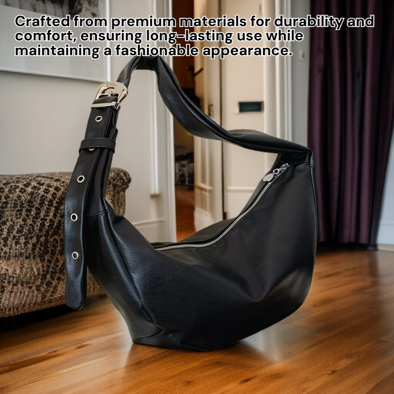 Korean Style Trendy Lazy Chic Large Buckle Women's Crossbody Bag