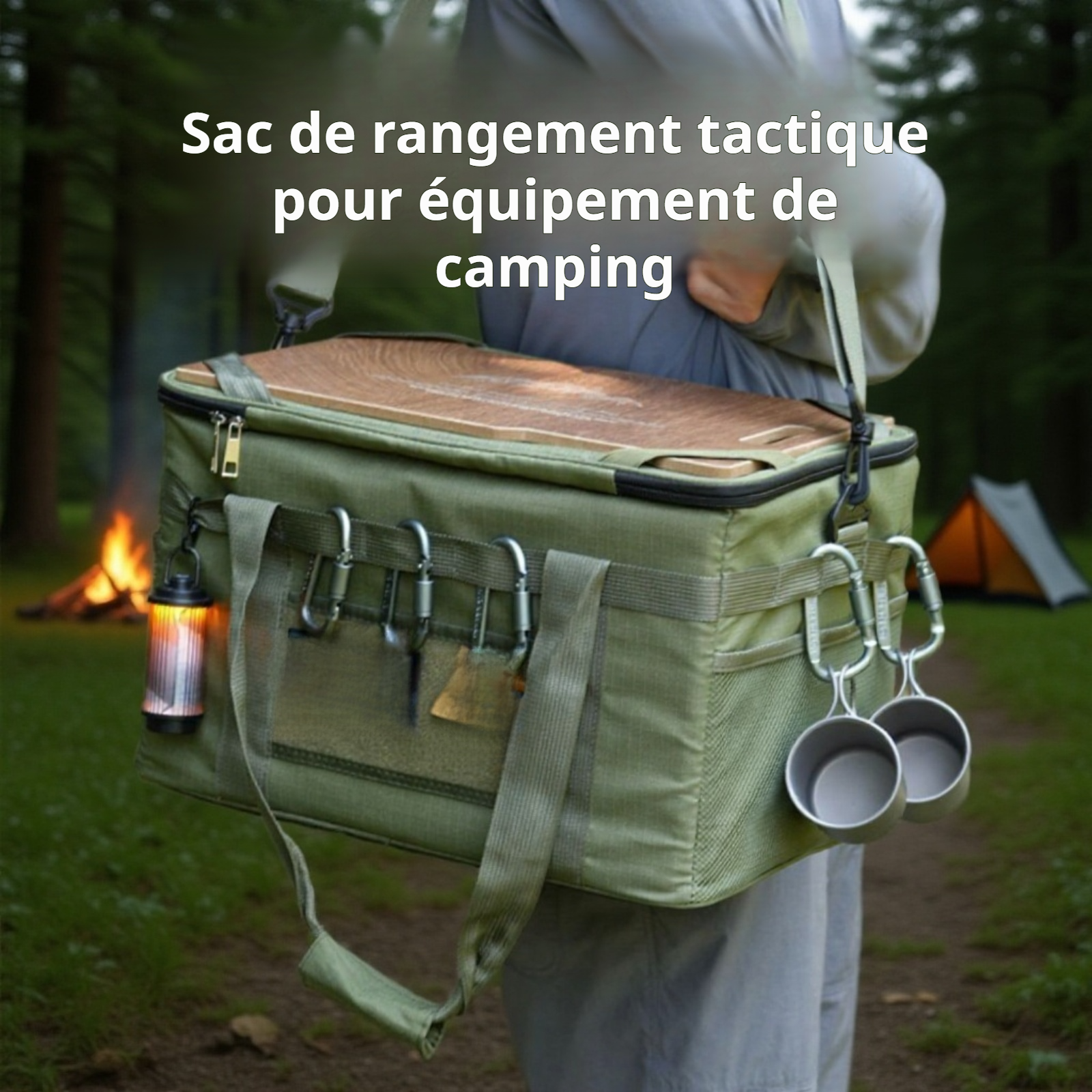 Sac de camping multifonction avec table intégrée