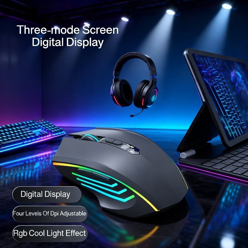 Wireless Bluetooth Mute Mouse Rechargeable Laptop Gaming Mouse