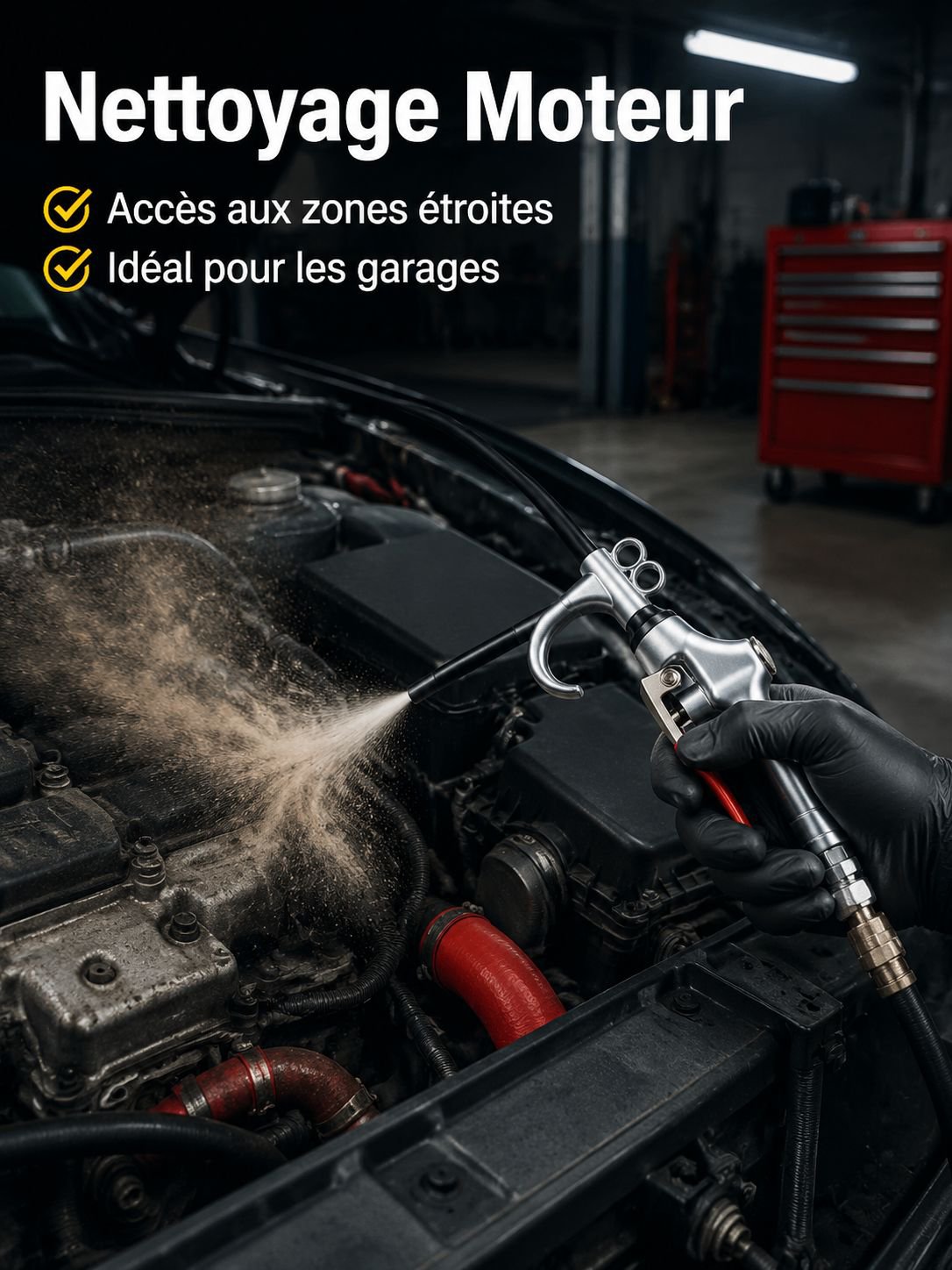 Pistolet de soufflage pneumatique haute pression puissant