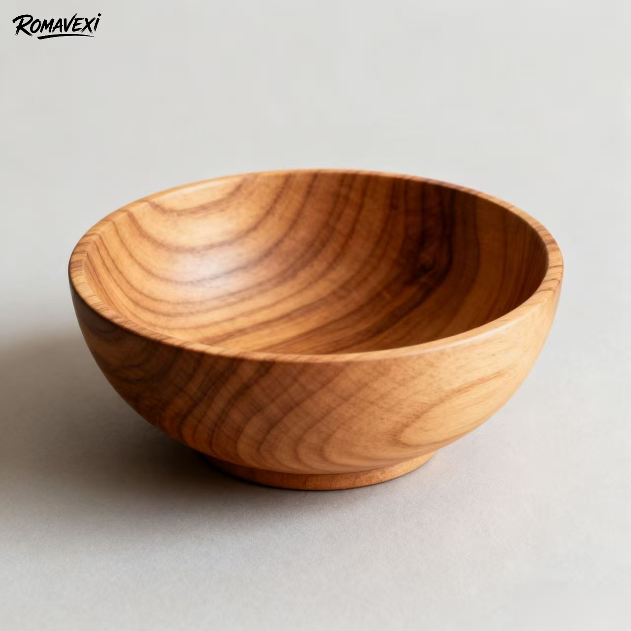 割れにくい木製ボウル5個セット 家庭用