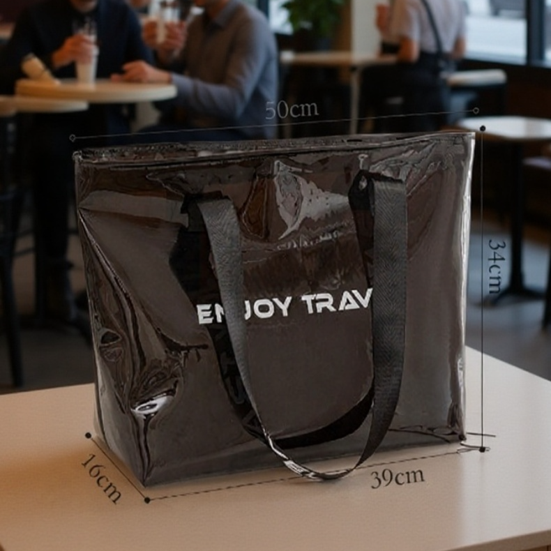 TPU大容量スイミングバッグ・乾湿分離洗面用バッグ・ビーチバッグ