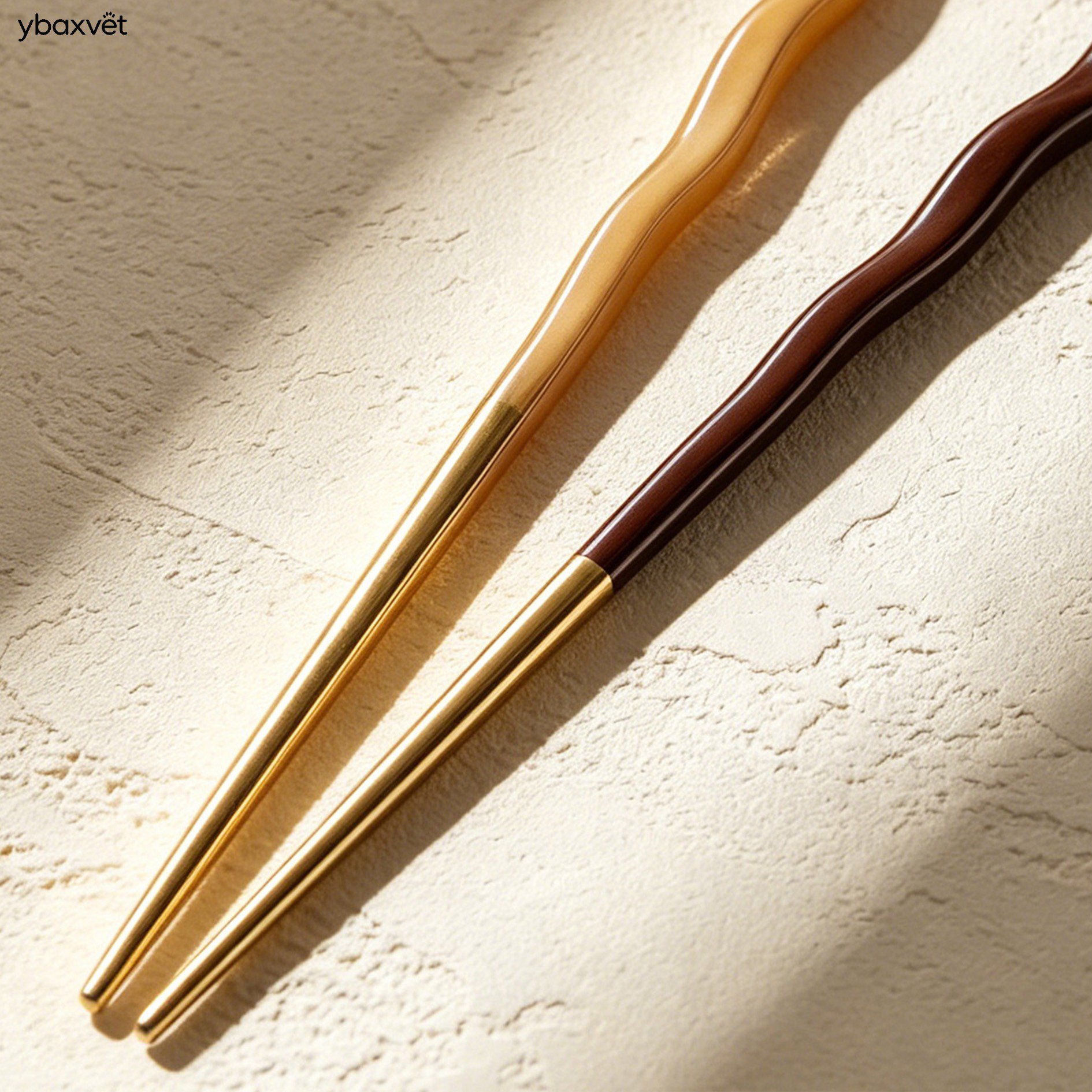 Wave-shaped chopsticks (10 pairs per pack)