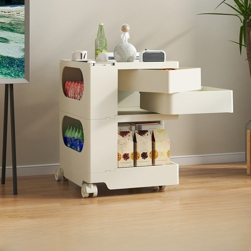 Simple rotating storage bedside table