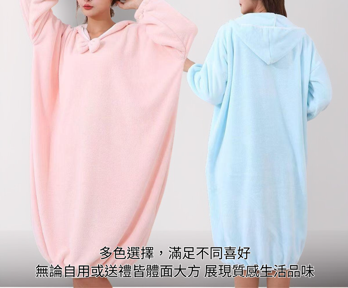 柔軟親膚秋冬浴袍細節展示