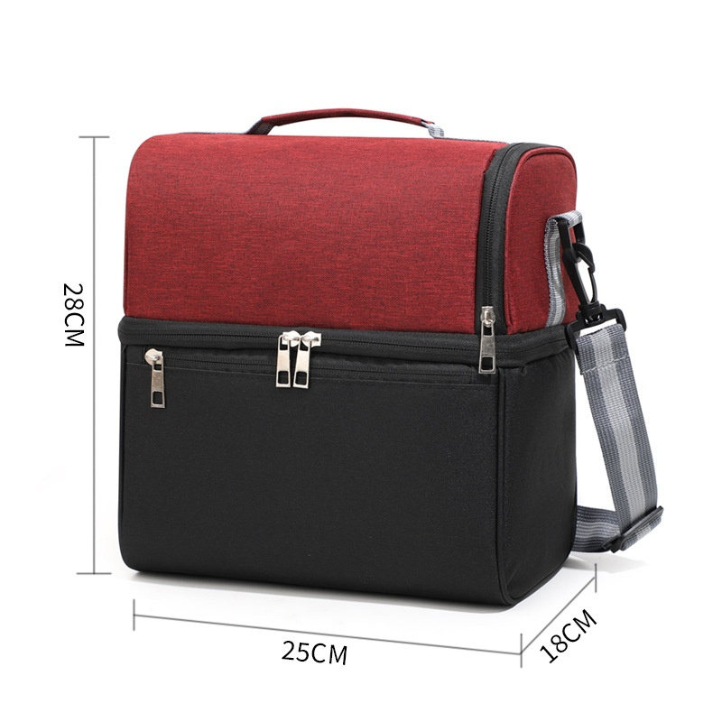 Sac à déjeuner bicolore