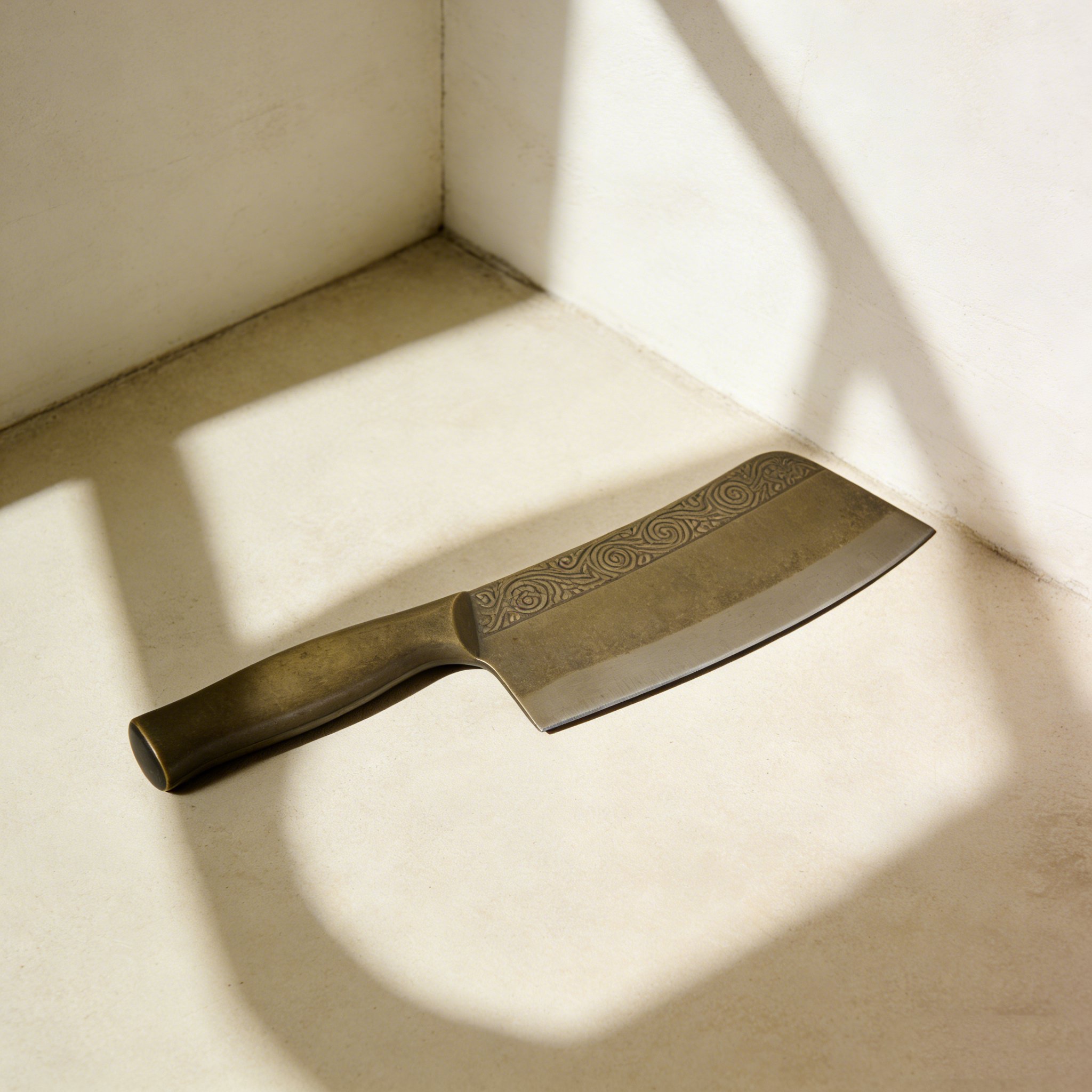 ステンレス製骨切り包丁の全体画像