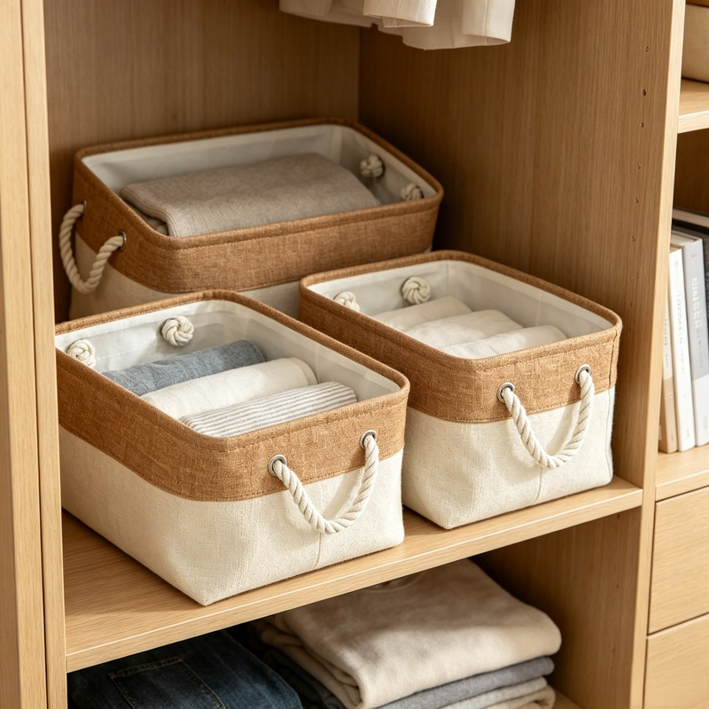 Multi-functional Linen Storage Bin for Closet