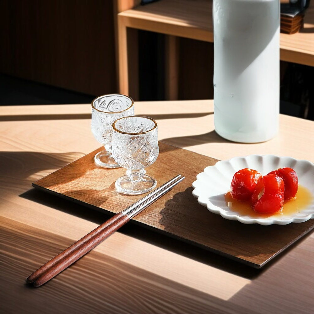 유럽식 가정용 다이아몬드 하이 풋 와인