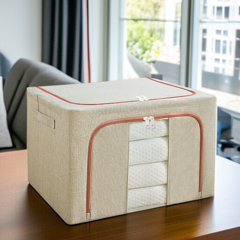 철골 대용량 두꺼운 수납함 가시 의류 수납함 단일창 수납함 투명 수납함