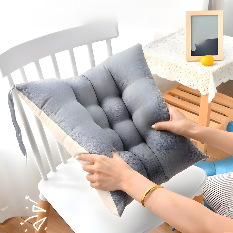 Cotton and linen thickened seat cushion