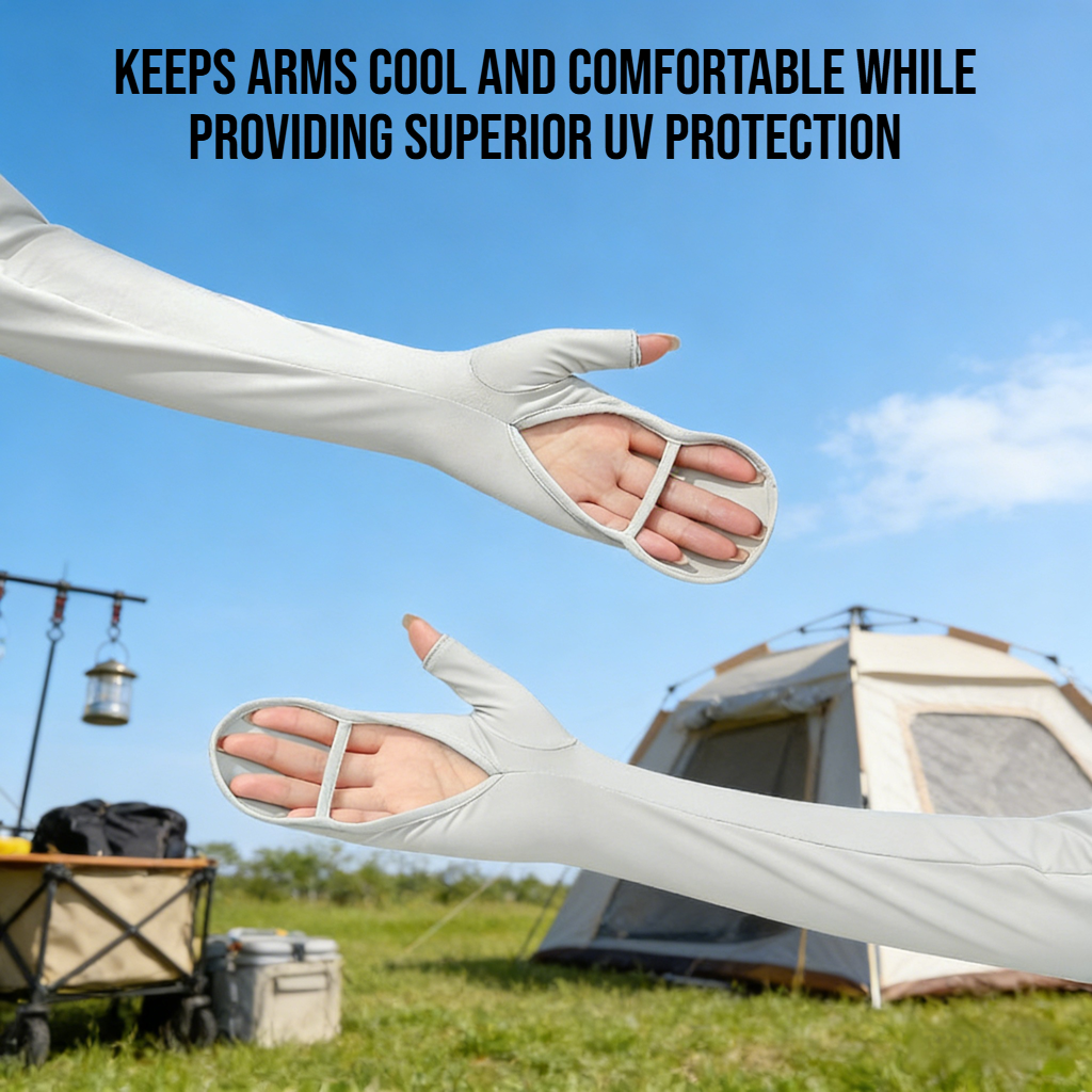 Cycling Arm Sleeve Gloves Integrated Ice Sleeve