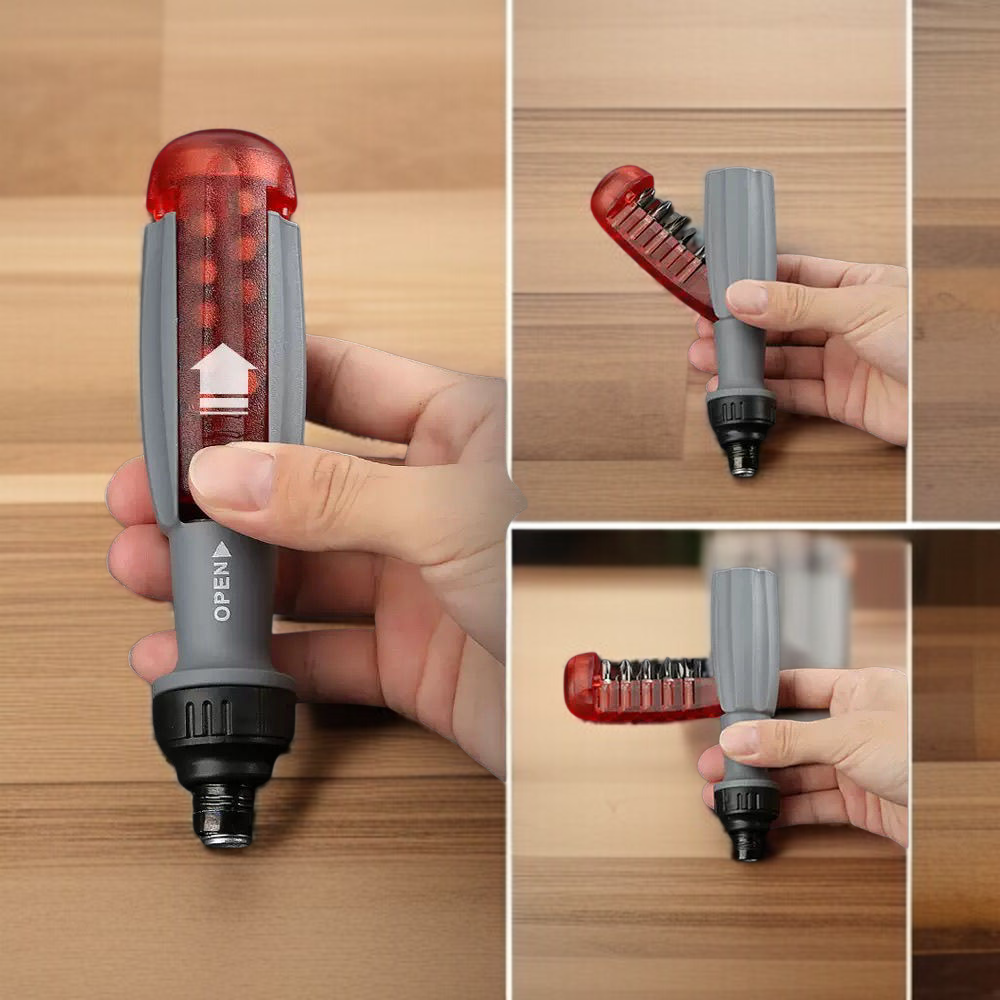 Juego de destornilladores multifunción 10 en 1 con puntas intercambiables