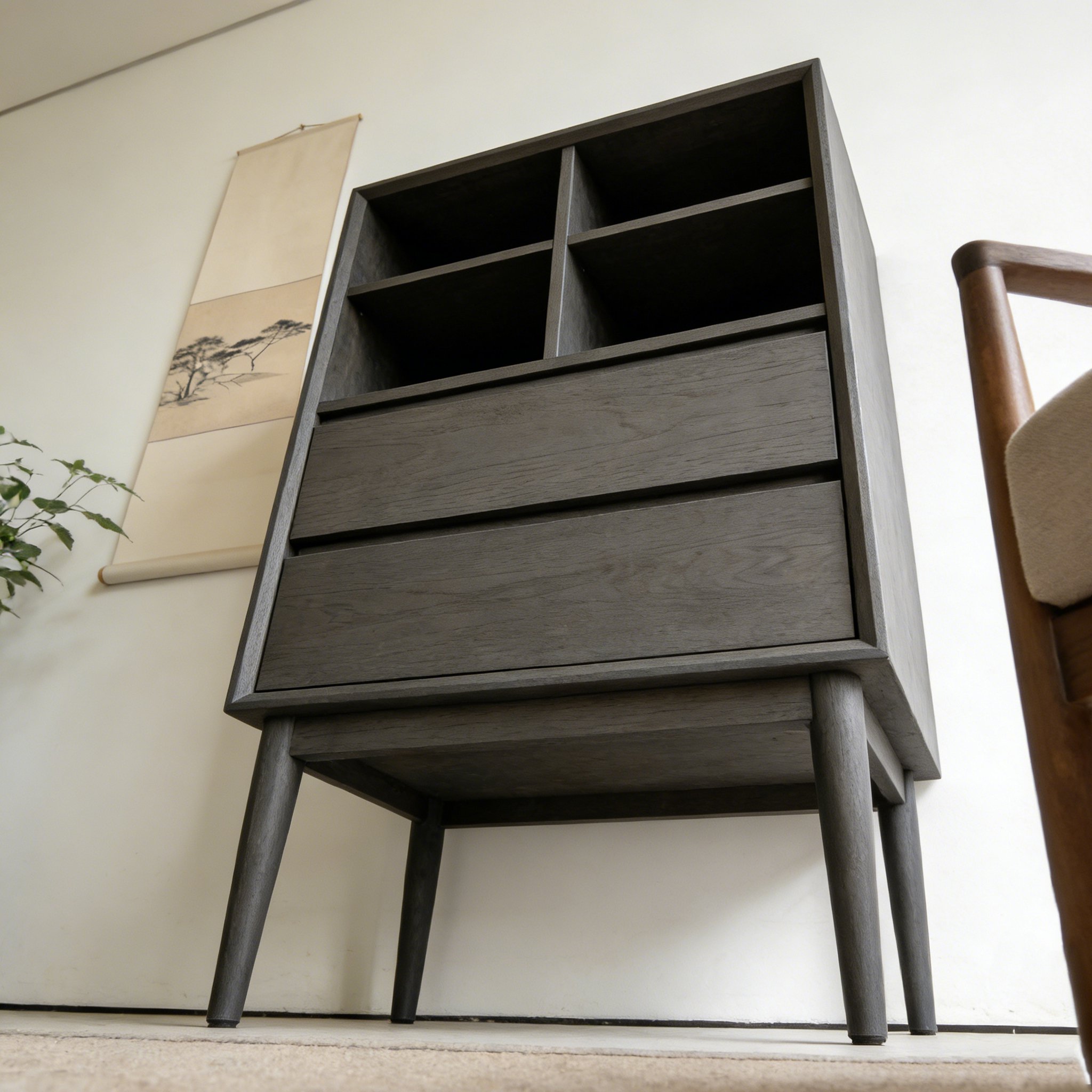 省スペースで使える小型キャビネットの設置例