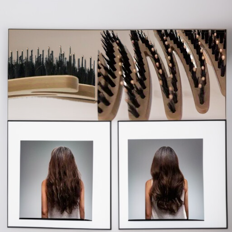 접이식 디자인의 휴대용 헤어브러시