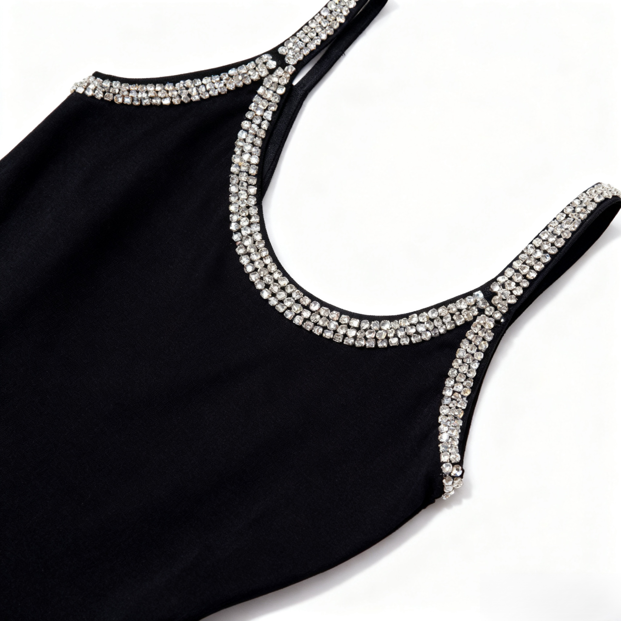 스파게티 스트랩 스트레치 슬리밍 드레스