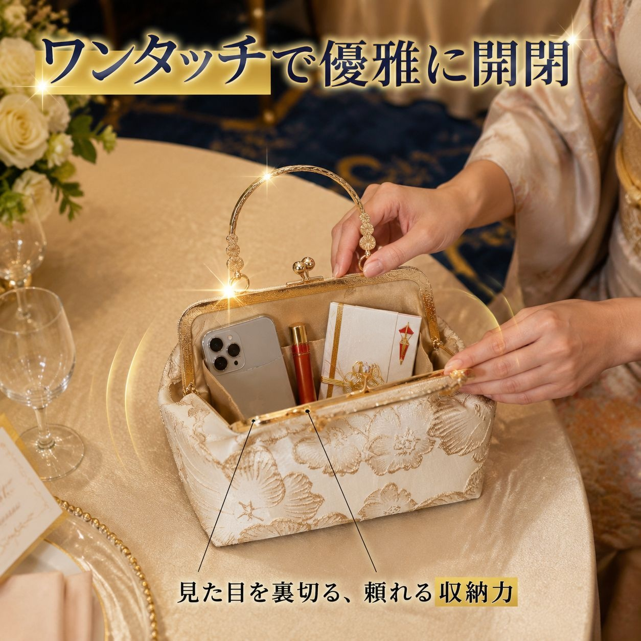 チャイナドレス風バッグ、さまざまなシーンにぴったり