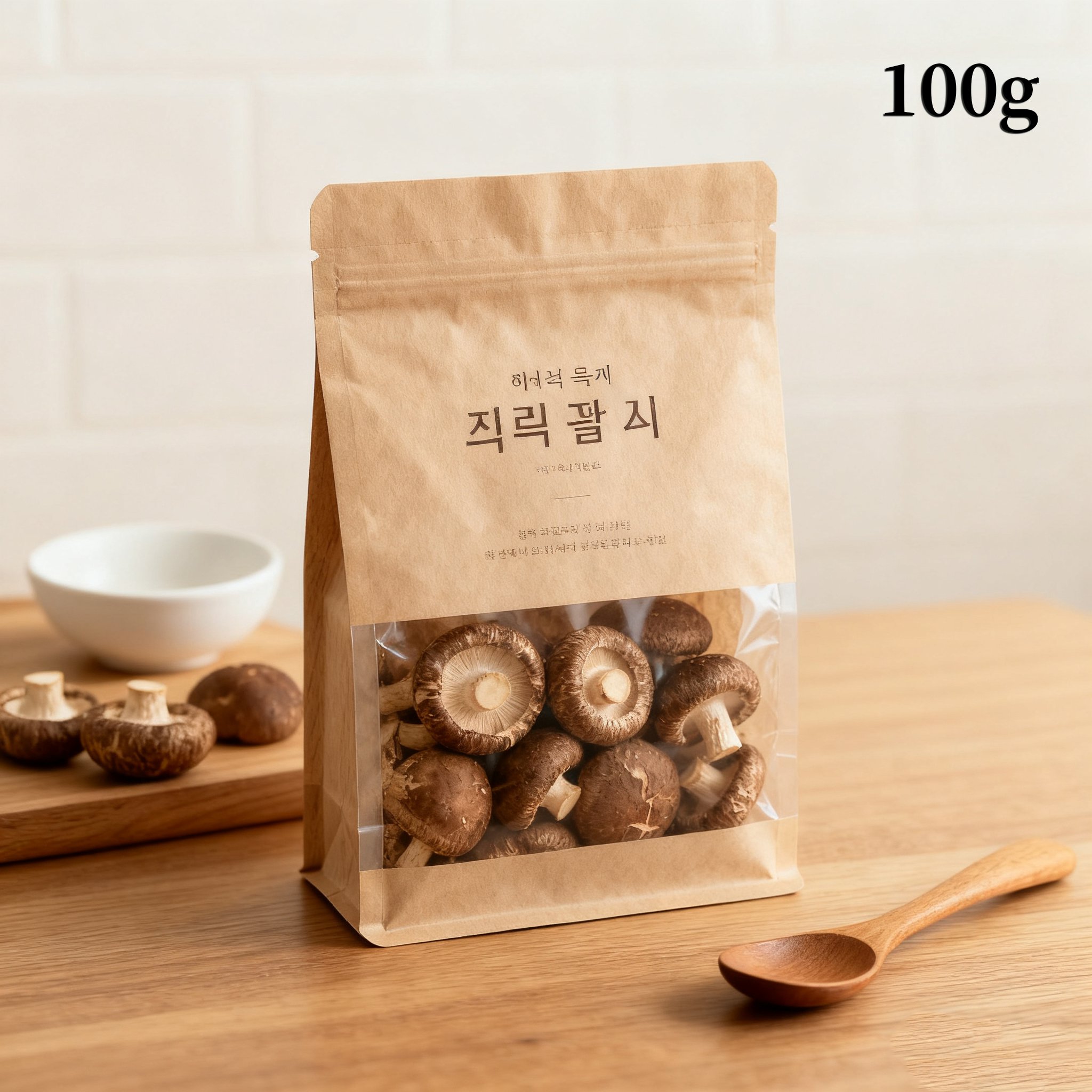 신선함이 살아있는 표고버섯 근접 사진