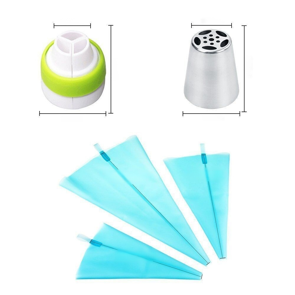 Piping nozzle and butter piping tool set 