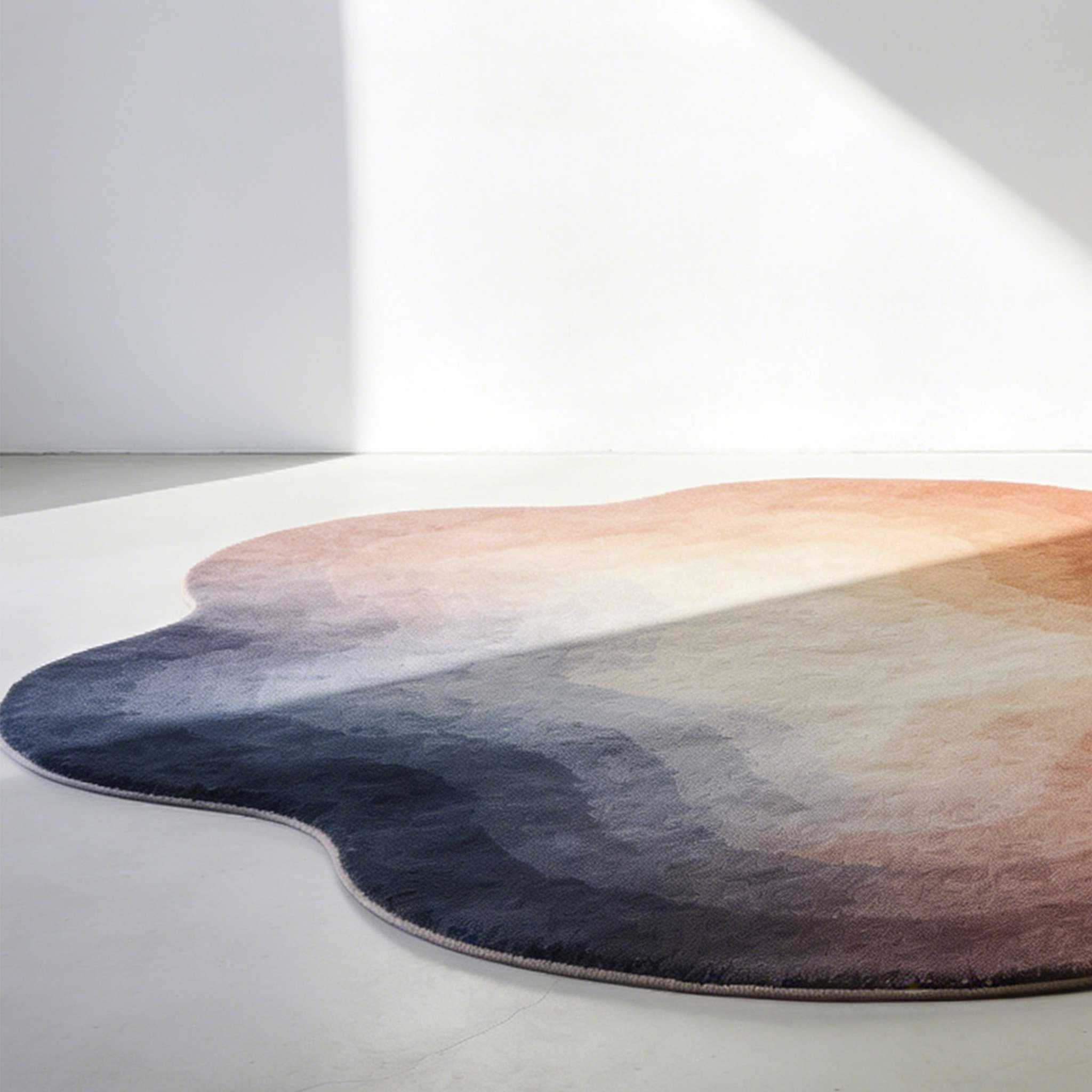 flower shaped sfumato carpet