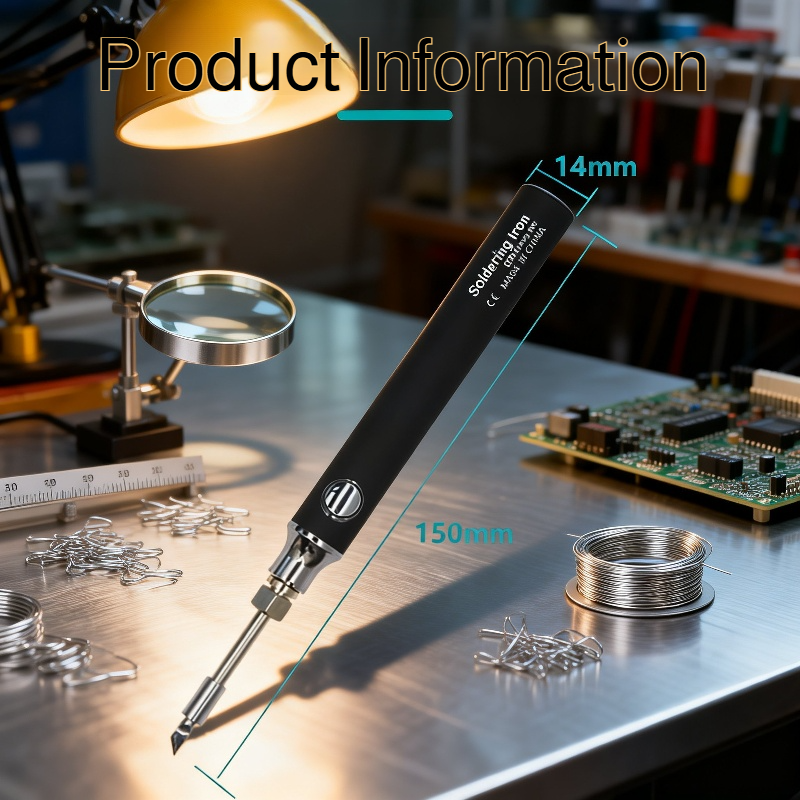 Wireless Mini Soldering Iron Kit USB Rechargeable 5V Portable