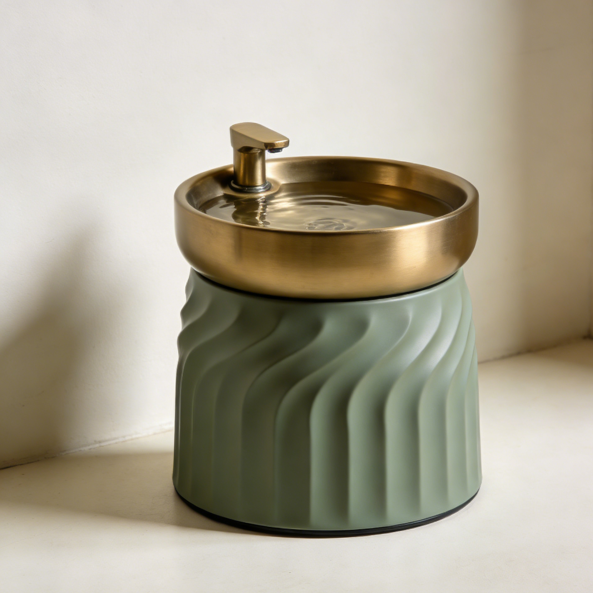 เครื่องจ่ายน้ำสำหรับสัตว์เลี้ยงดีไซน์ทันสมัย