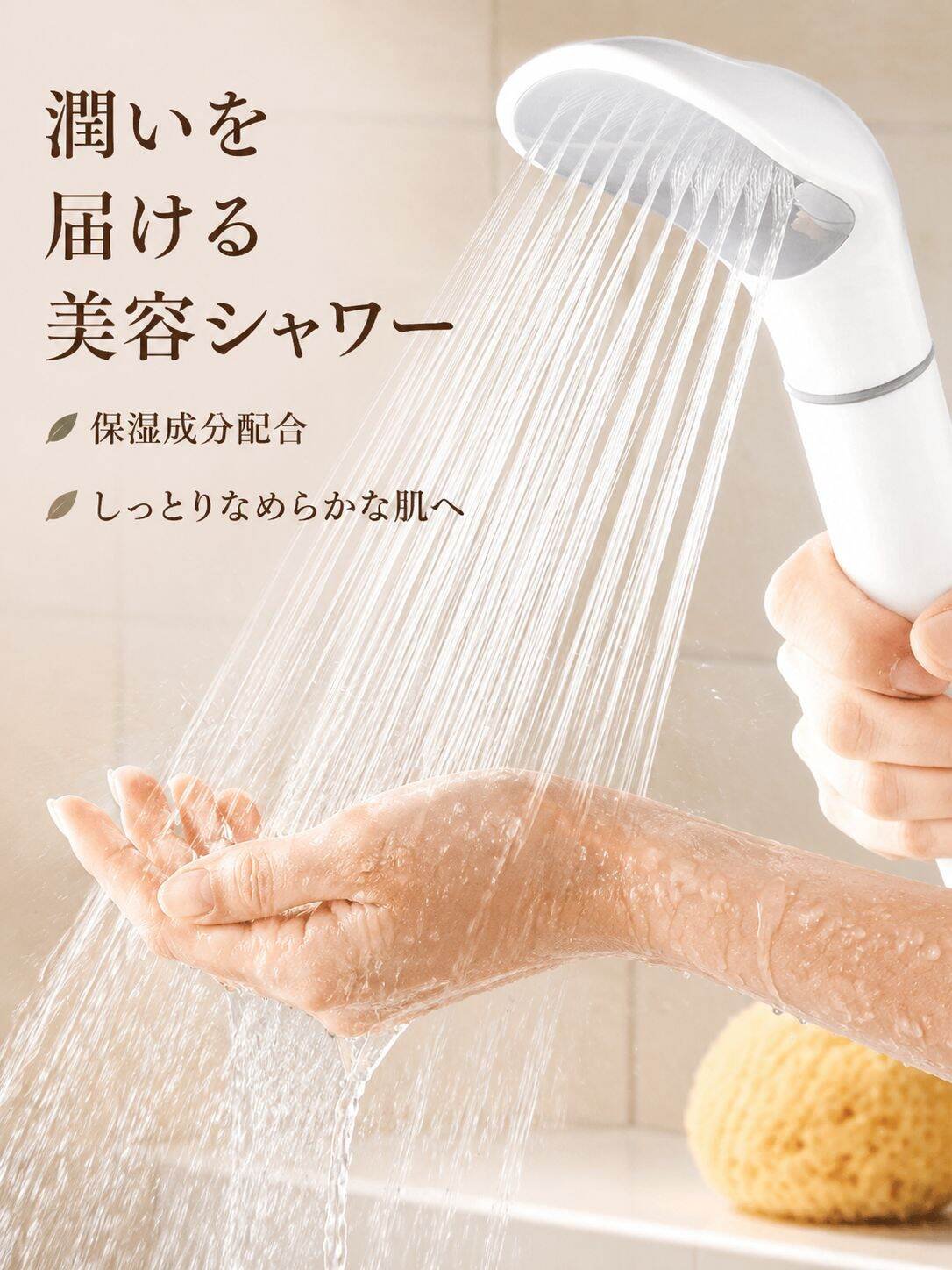 美容フィルター付き加圧シャワーヘッド