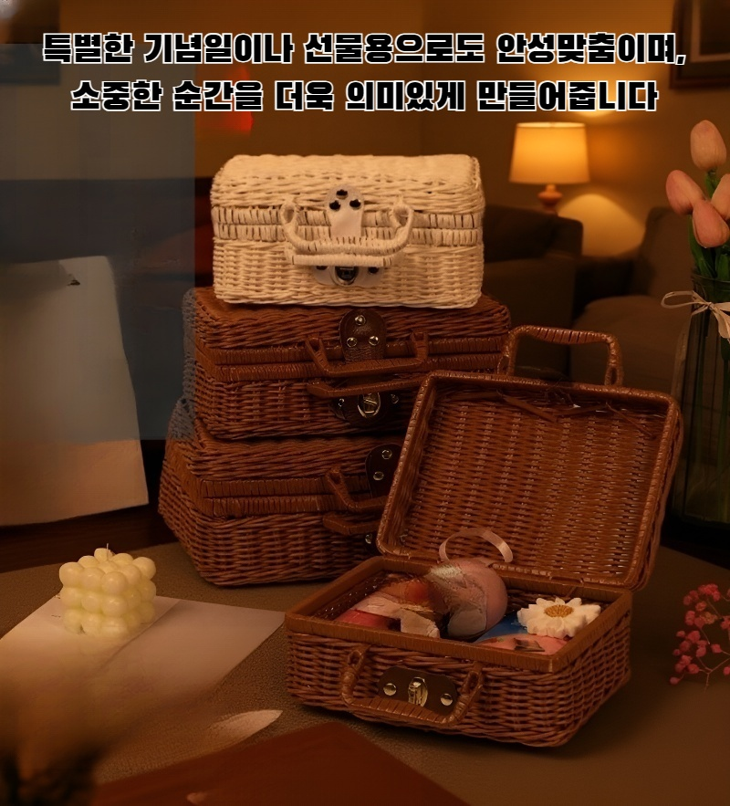 수제 모조 라탄 기념품 전체 이미지