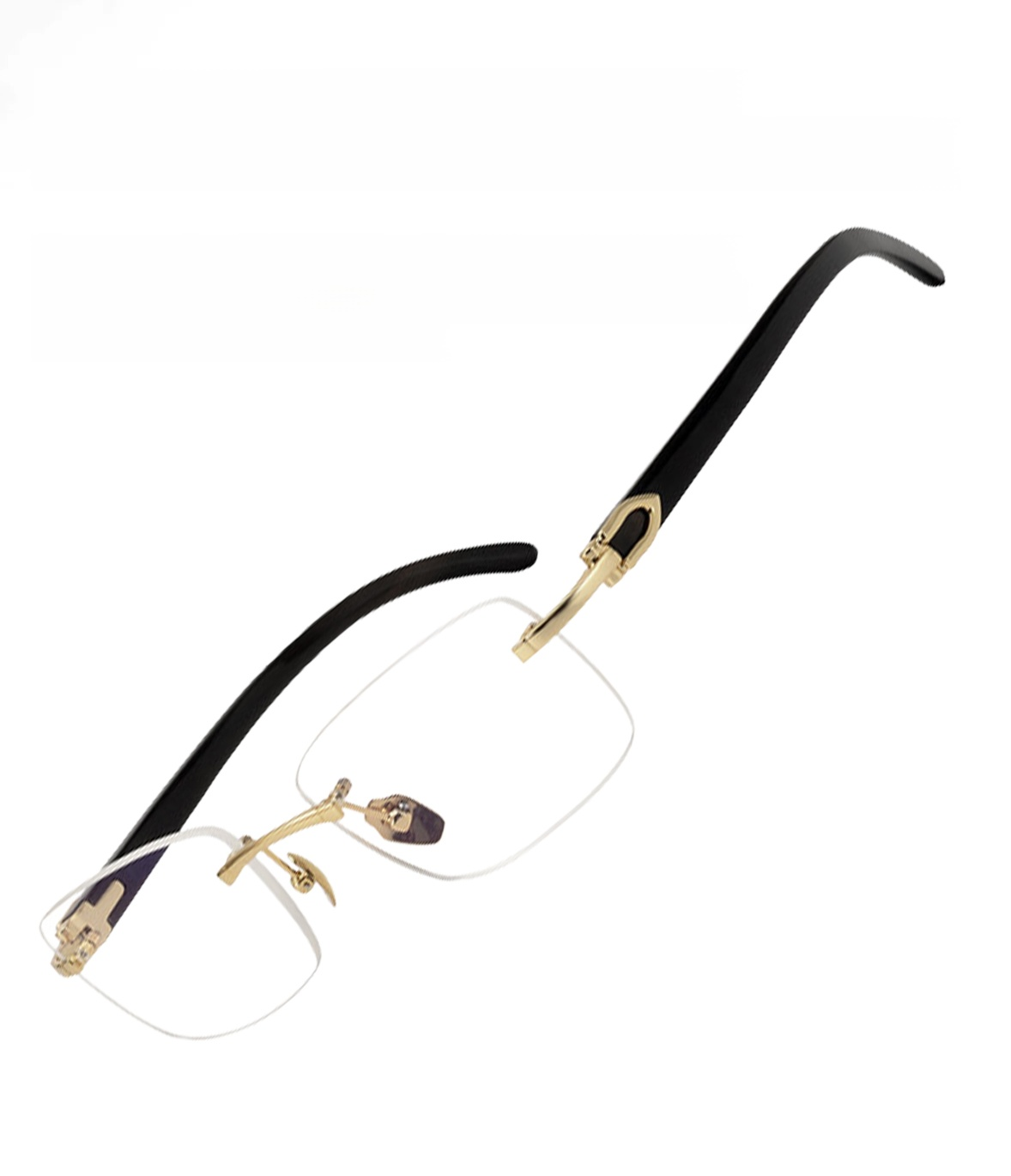 Elegant men's casual reading glasses temple detail