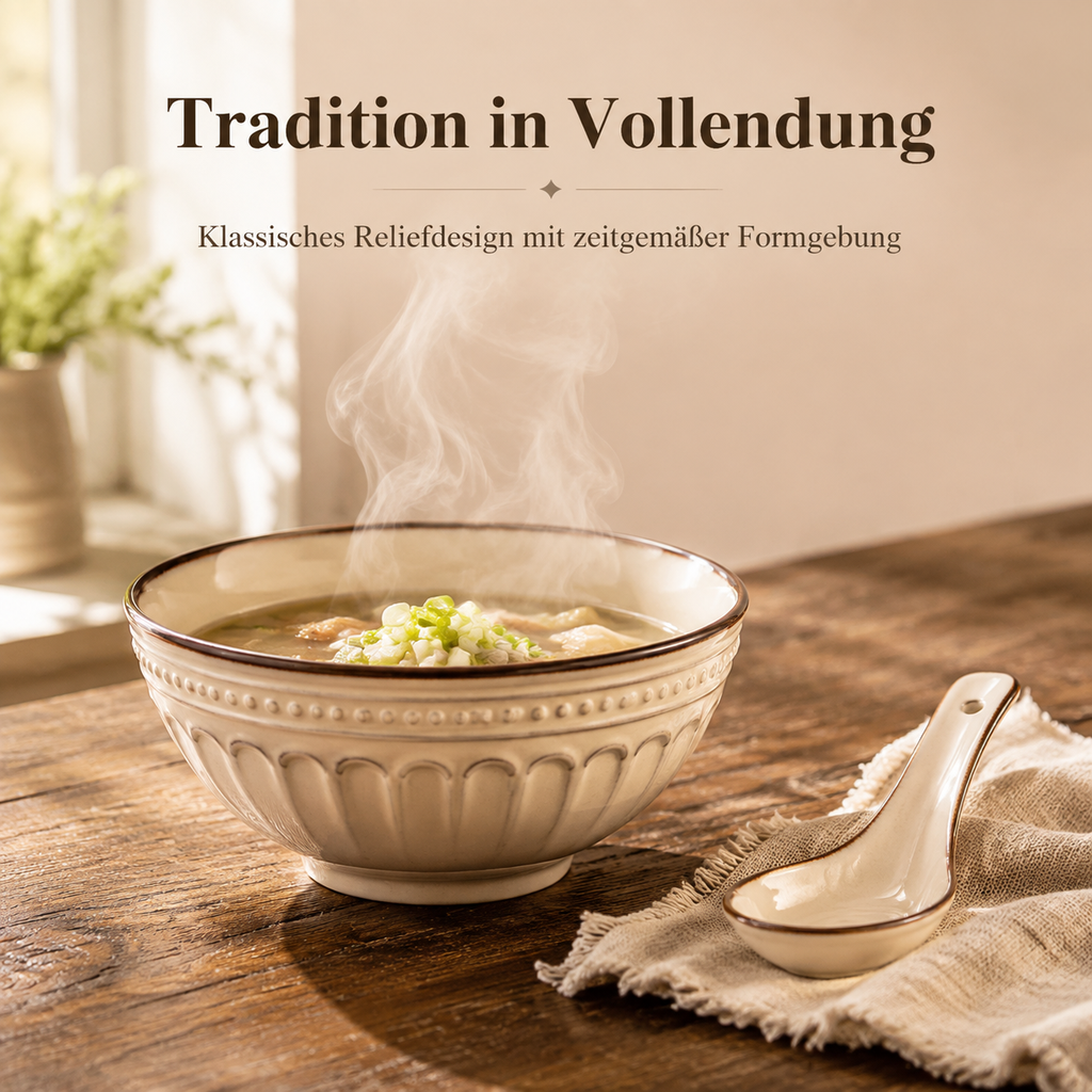Retro-geprägtes Keramikgeschirr
