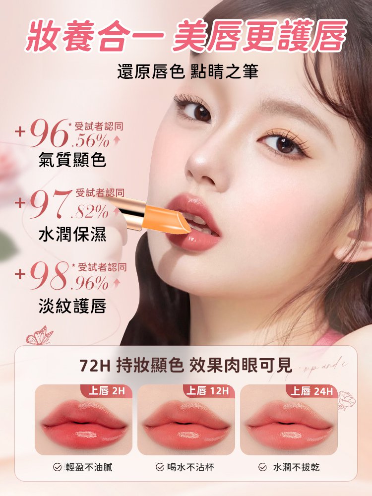 胡蘿蔔素溫變潤唇膏