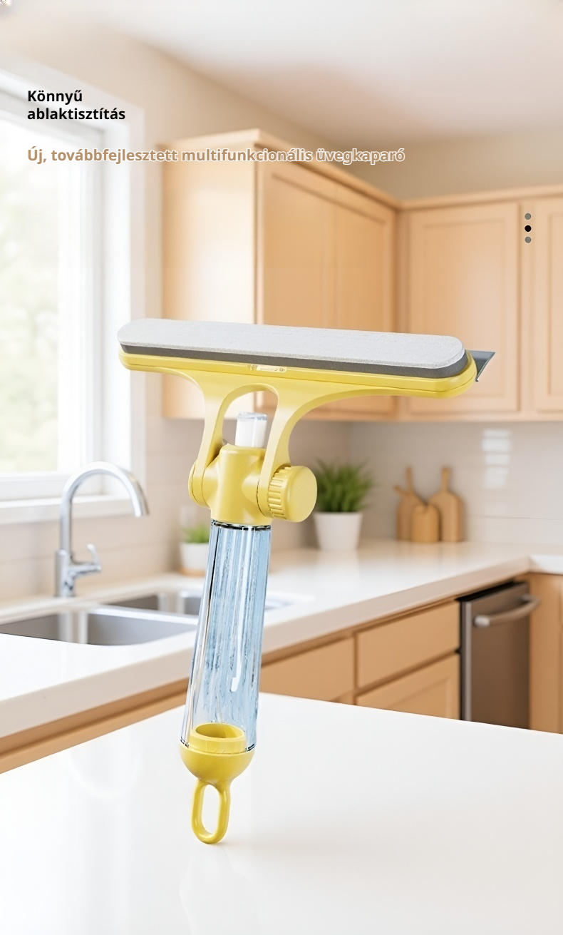 Multifunkciós üveg lehúzó integrált permetező palackkal – fő termékfotó