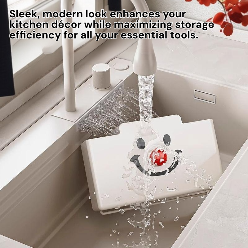 Integrated Household Knife Storage and Chopsticks Basket