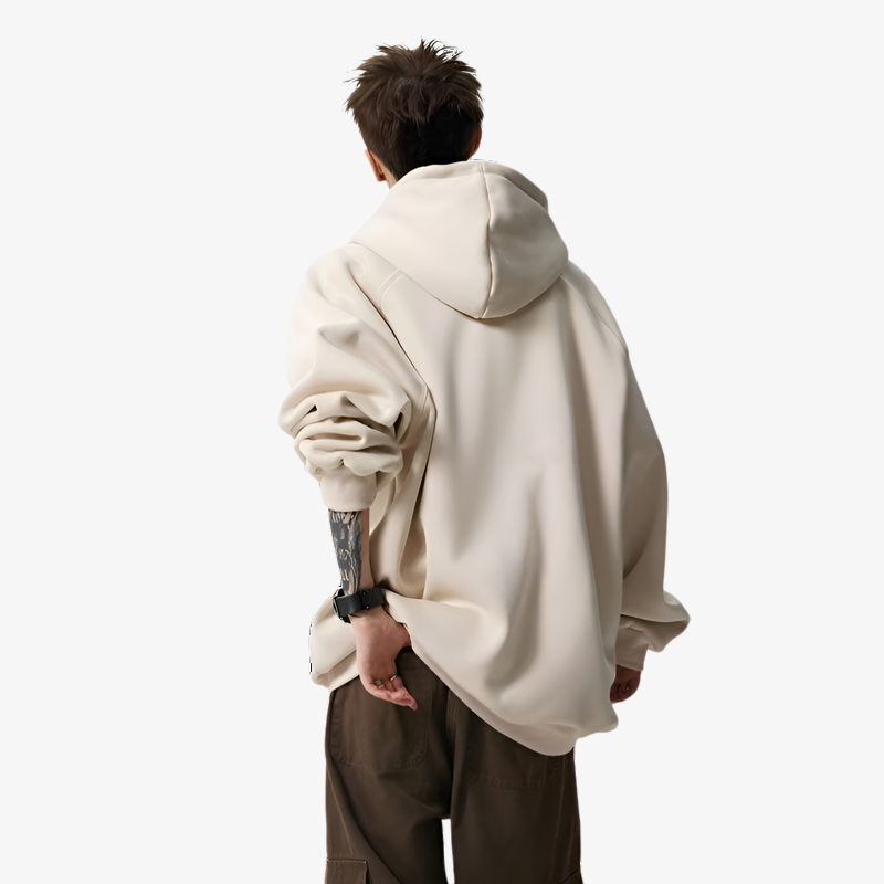 ハイストリートブランドゆったり刺繍フーディー カップル秋万能アメリカンヘビーウェイトアウター