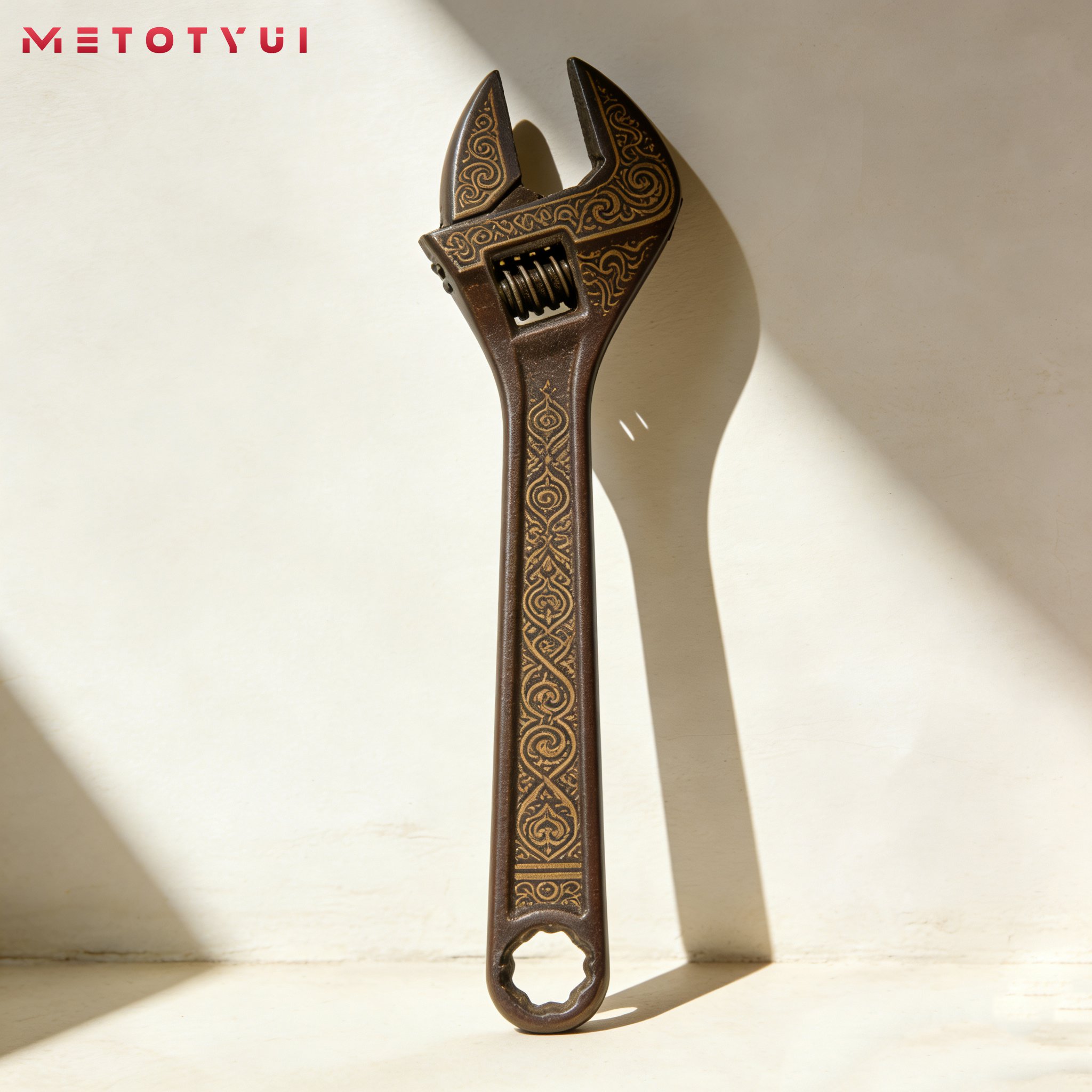 ประแจปรับได้สำหรับงานหนัก ผลิตจากเหล็กกล้าคาร์บอนสูง