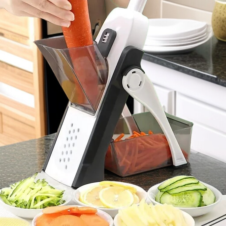 3合1多功能切菜器，輕鬆切割蔬菜，安全調厚家庭用