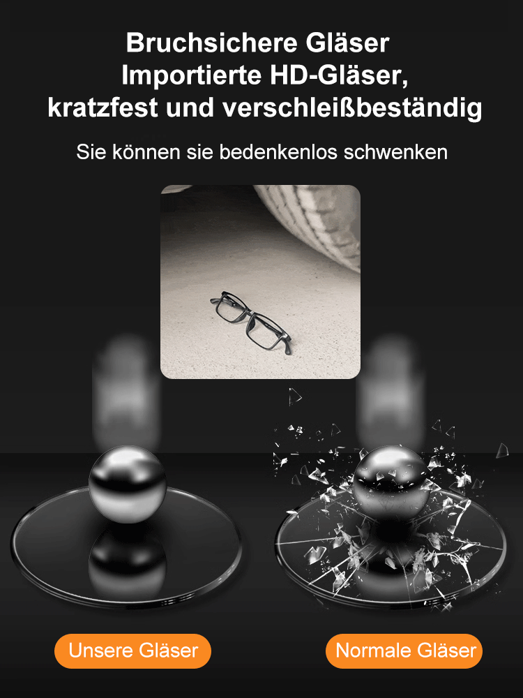 0-1000° Intelligente Zoom-Funktion Blaulicht-blockierende Lesebrille (Unisex)