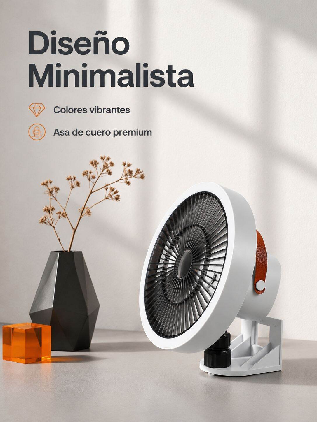 Ventilador de pared sin taladro, instalación fácil
