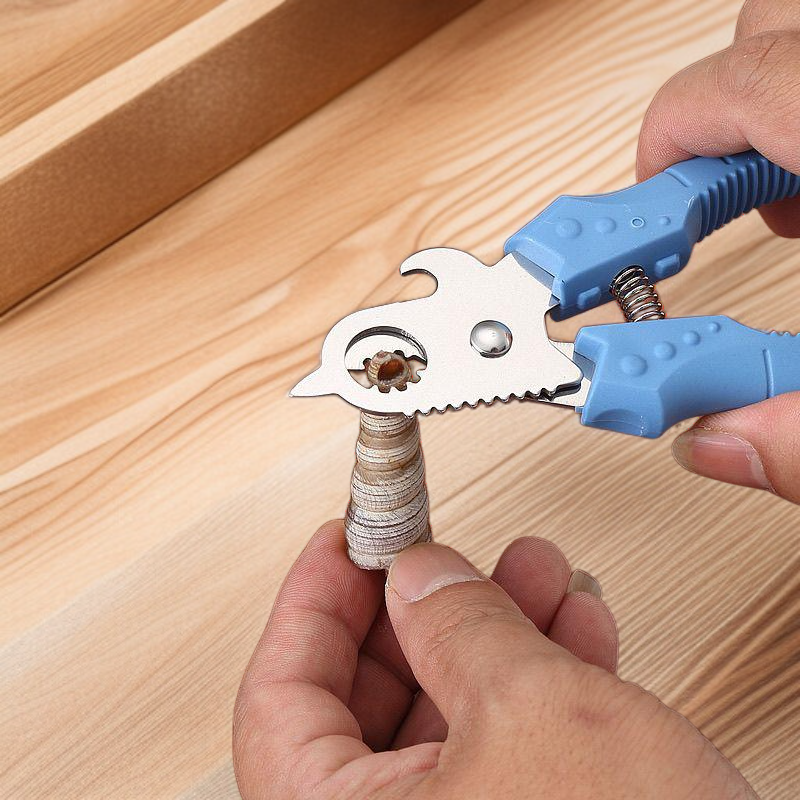 Upgraded dual-purpose with bottle opener, snail scissors and snail forging screw pliers