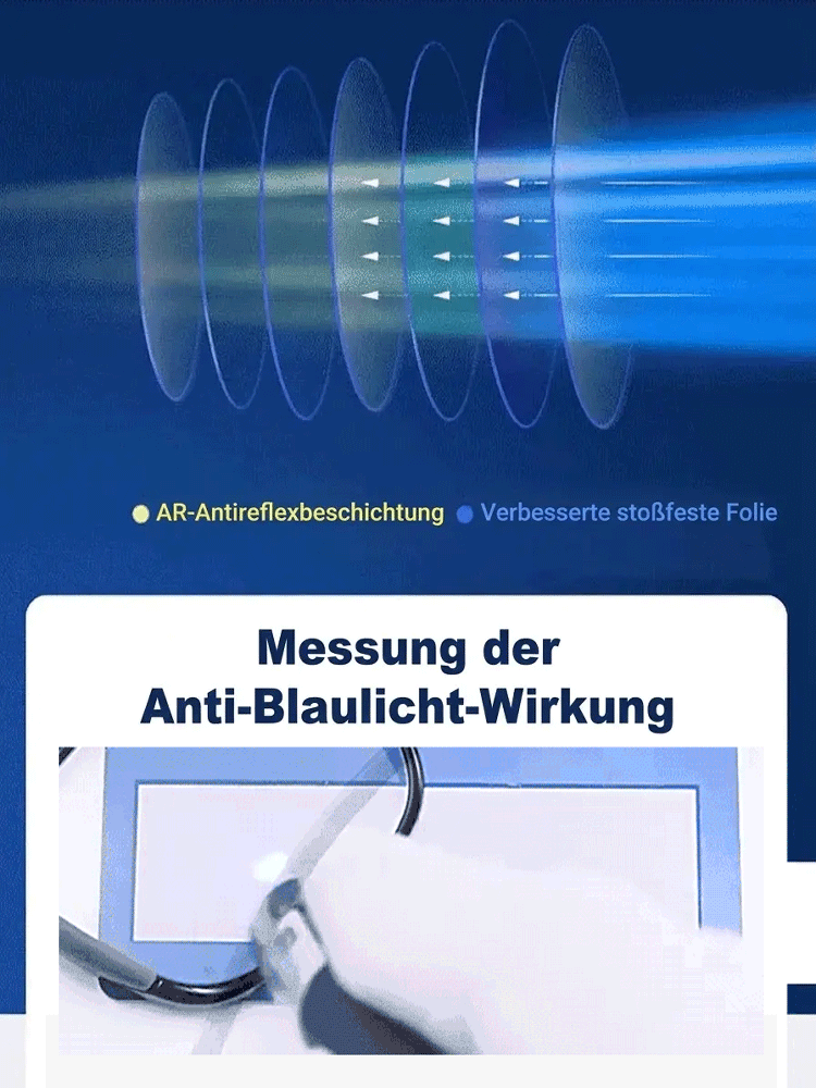 【Eine Brille für das ganze Leben!】Ultraleichte und bequeme Anti-Blaulicht-Brille für Presbyopie