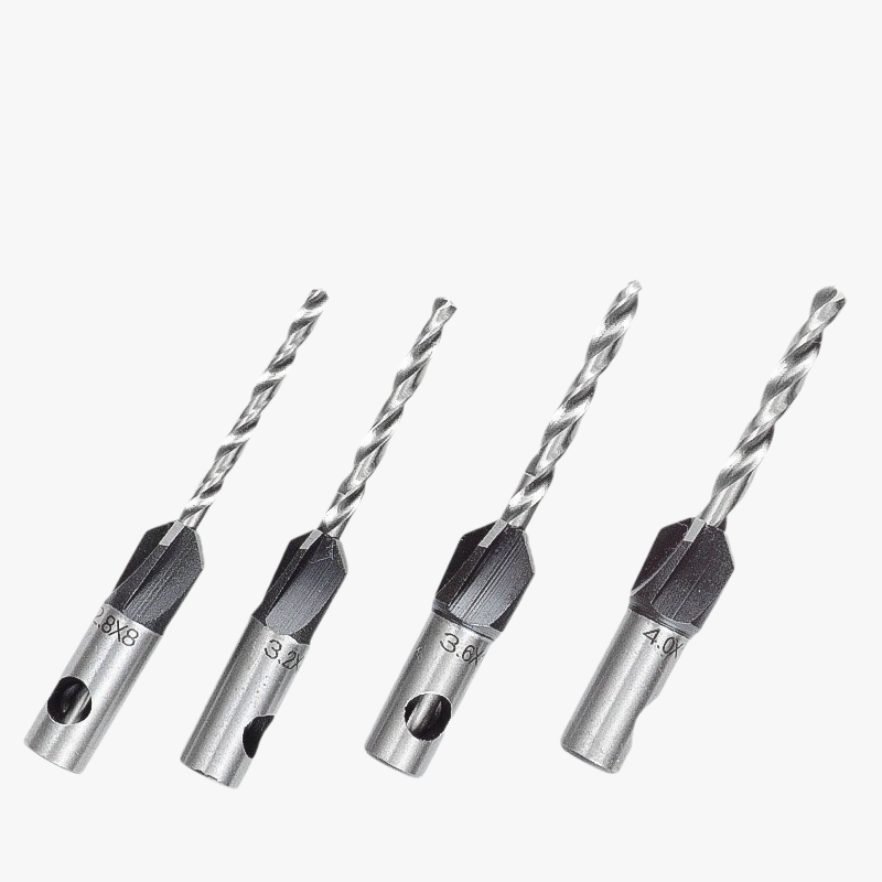 Broca avellanadora de cuatro filos con cabezal de aleación y orificio cónico JMY Woodworking Limited