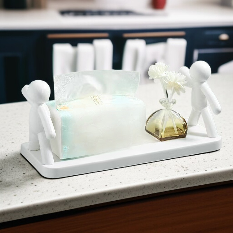 Punch-Free Human-shaped Kitchen Storage Rack