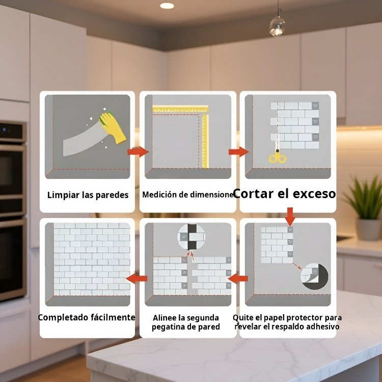 Azulejos adhesivos 3D de 12*12 pulgadas