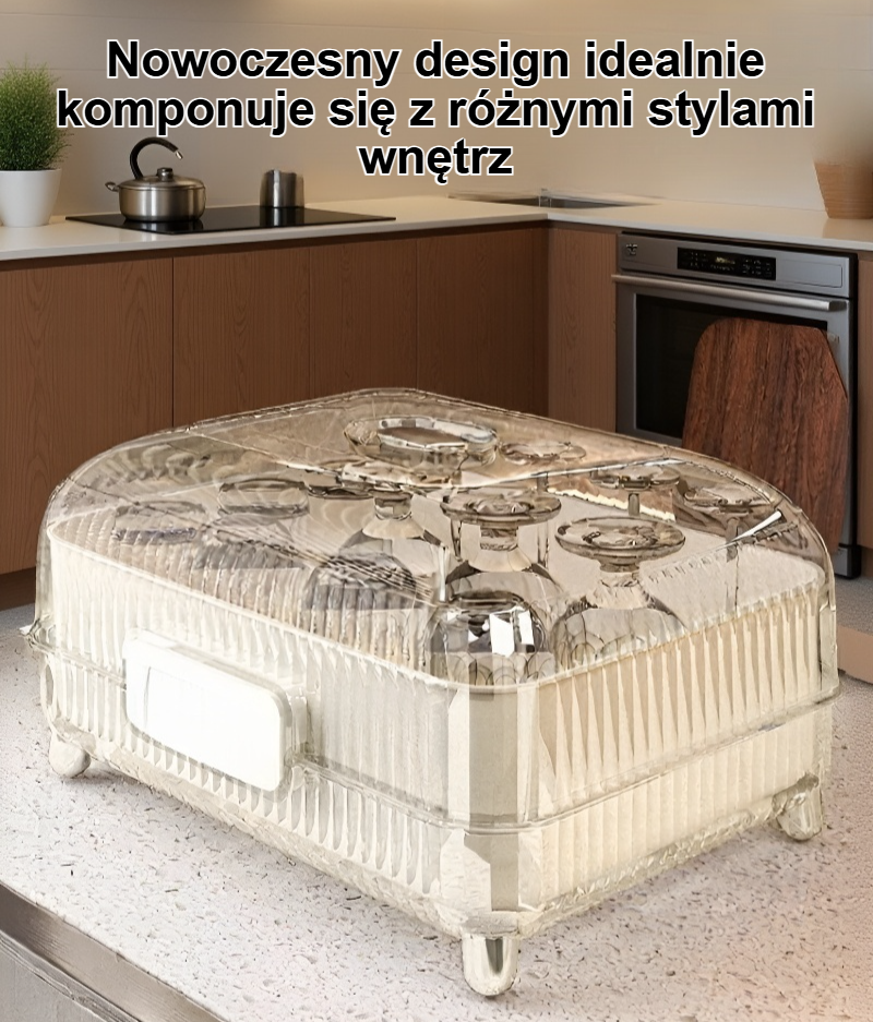 Luksusowy stojak na naczynia kuchenne z nowoczesnym designem