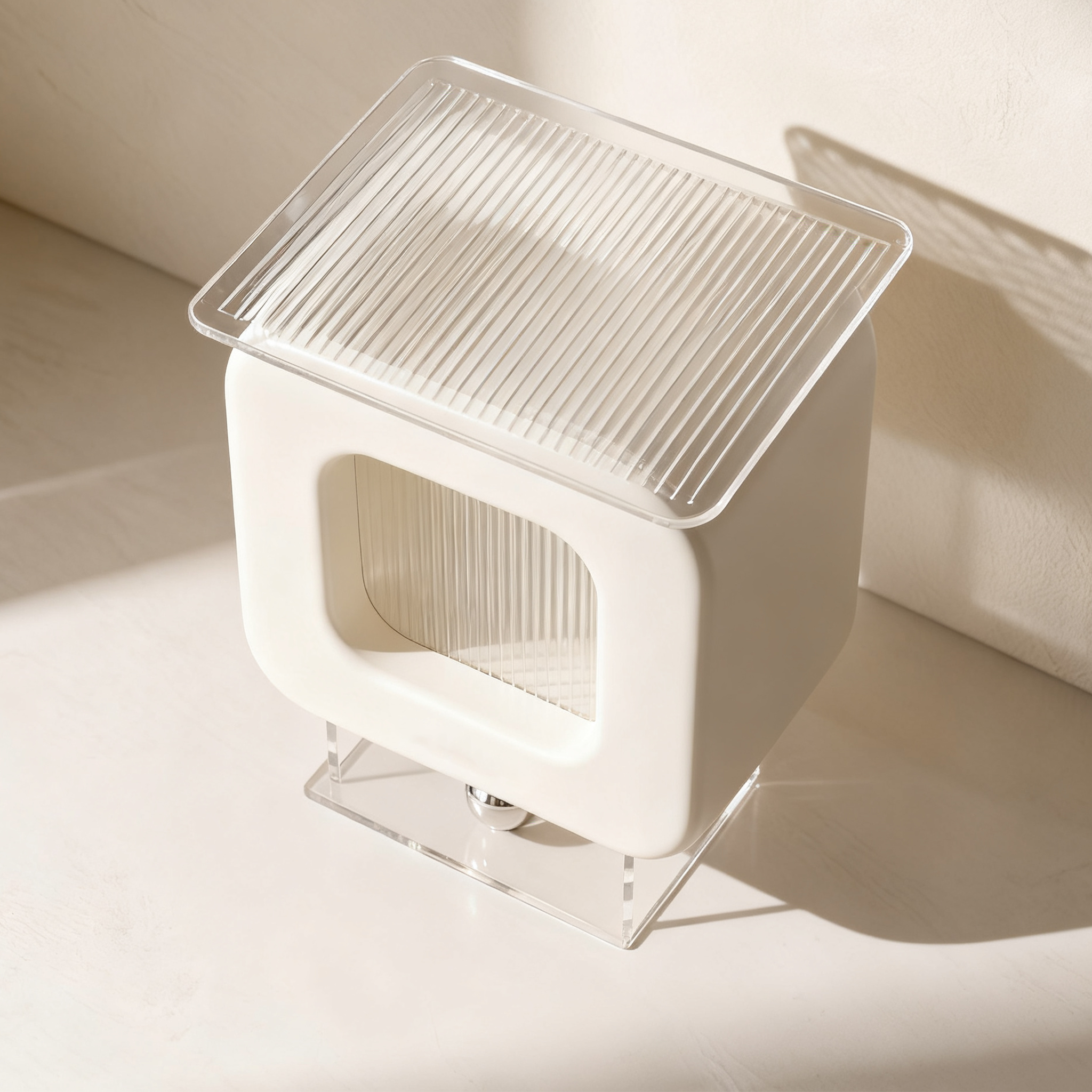 아크릴 구형 받침대 침대 옆 테이블